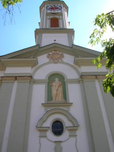 The outer fascade of St. George's Church in Schäftlarn.