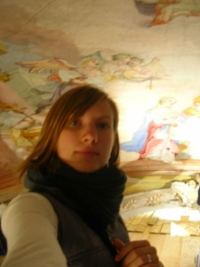 Me up by the frescoes!
